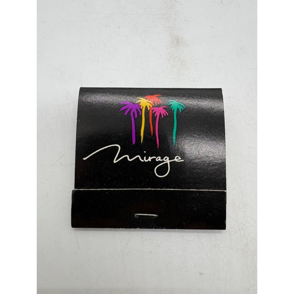 Mirage Hotel Casino Vintage Unused Matchbook Palm Trees Las Vegas
